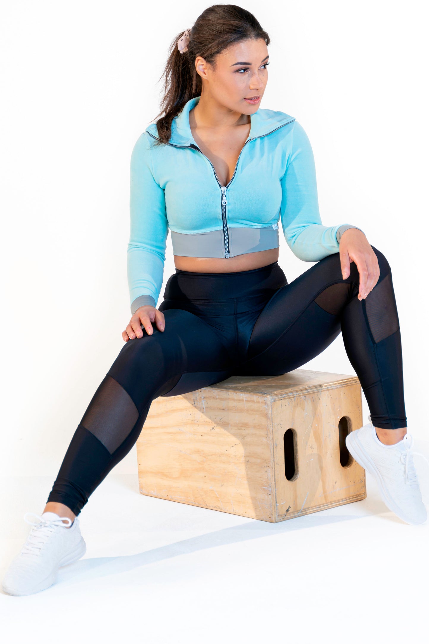 CALAO | Sport-Crop Blouson - velvet sky