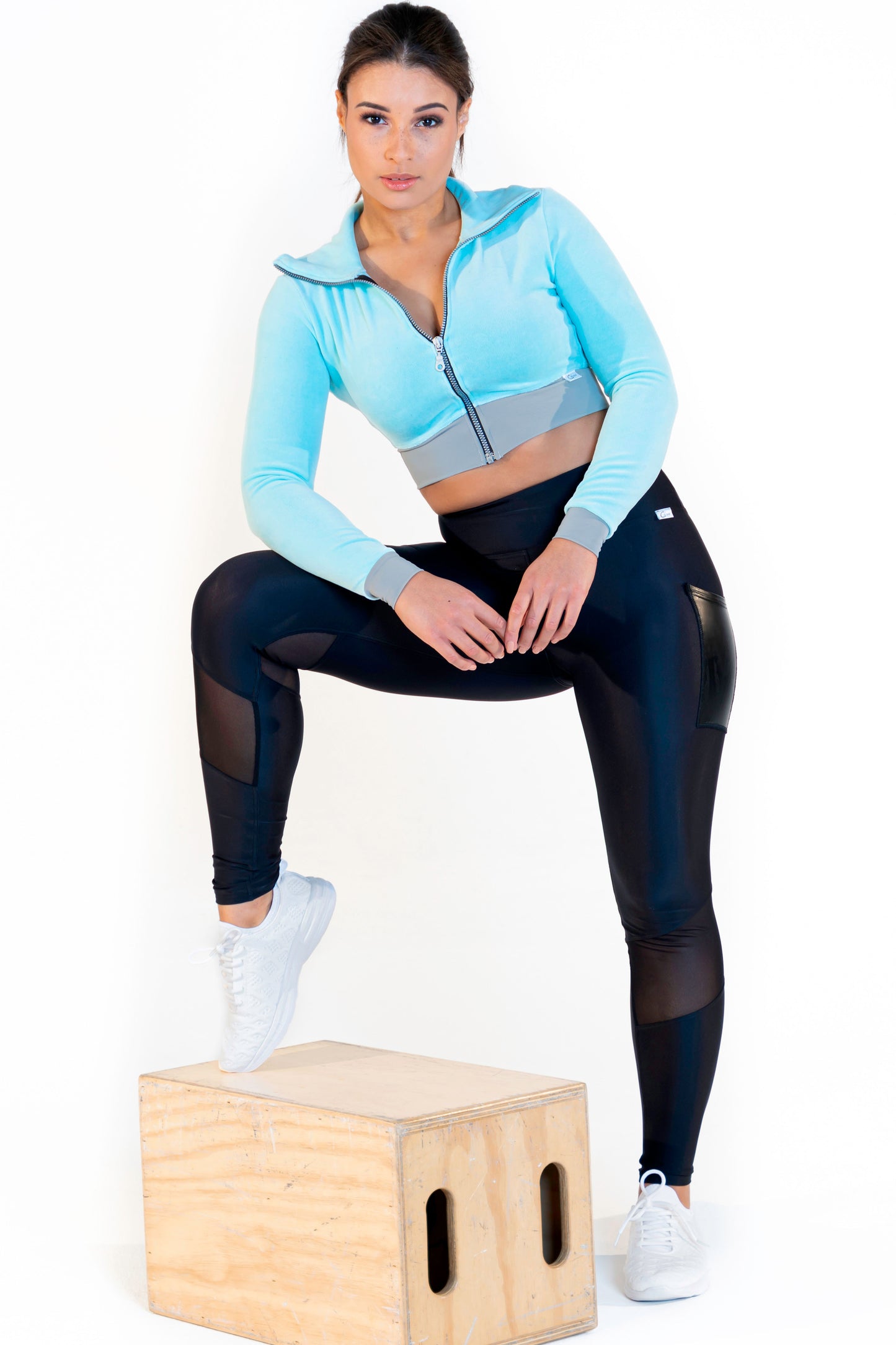CALAO | Sport-Crop Blouson - velvet sky