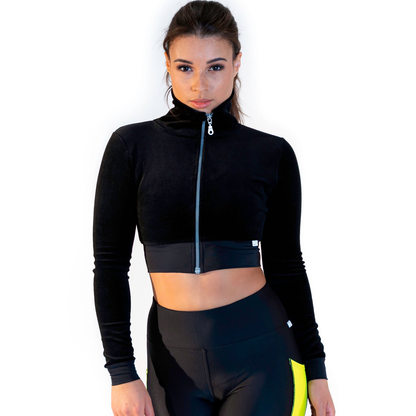 CALAO | Sport crop blouson - velvet black