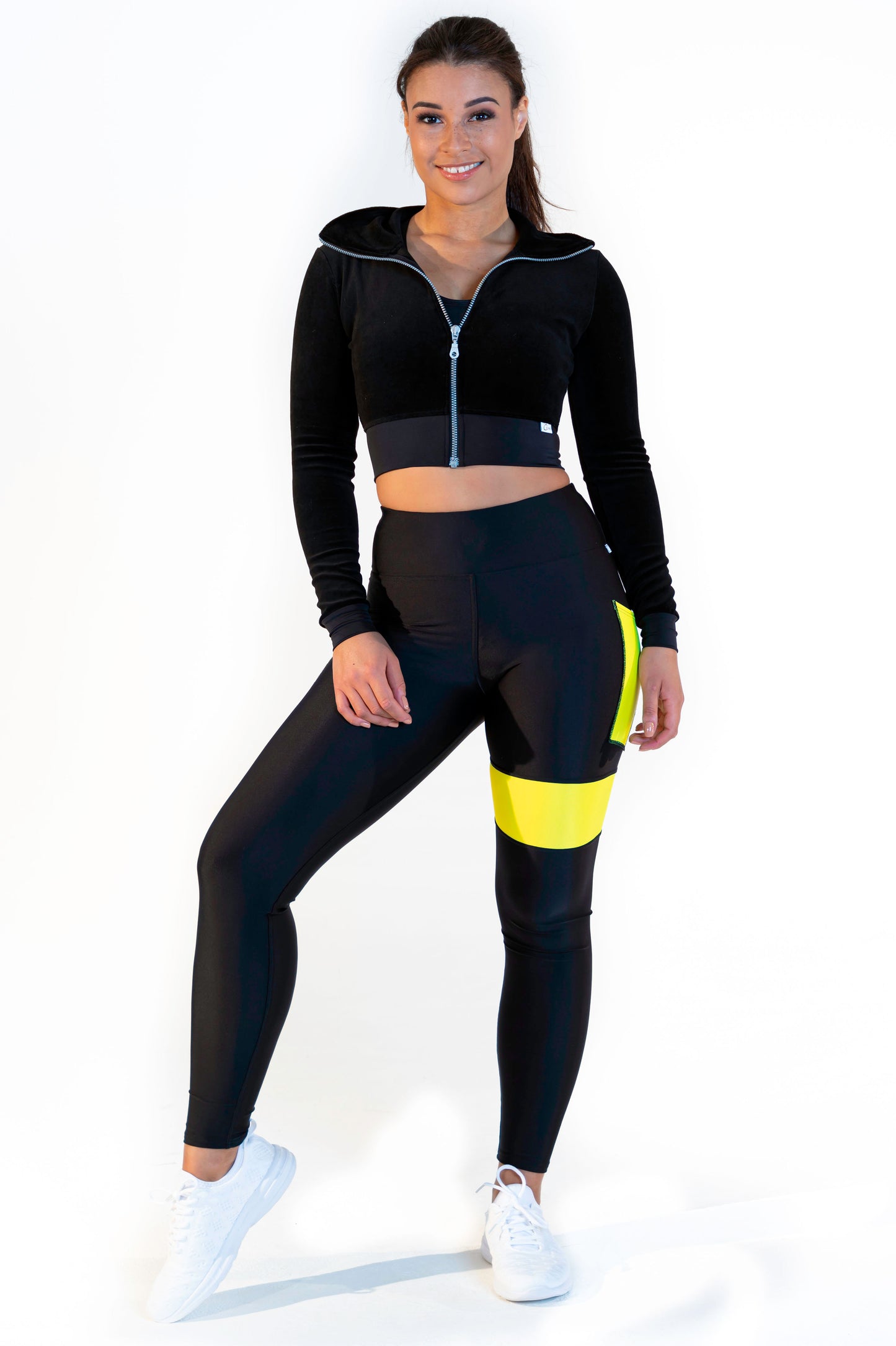 CALAO | Sport crop blouson - velvet black