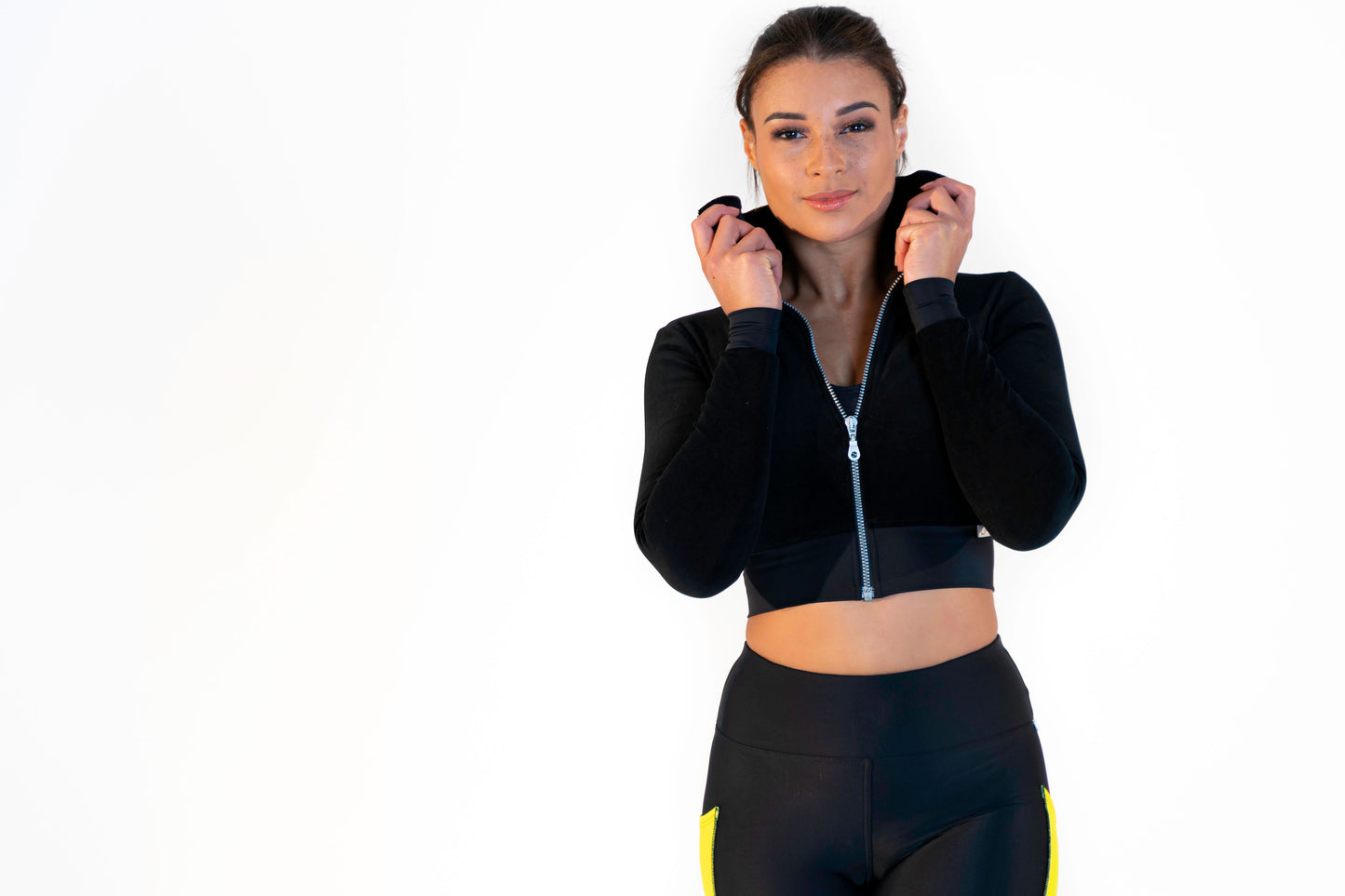 CALAO | Sport crop blouson - velvet black