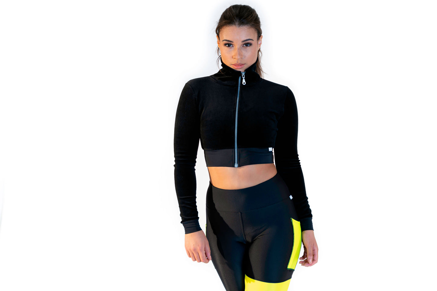 CALAO | Sport crop blouson - velvet black