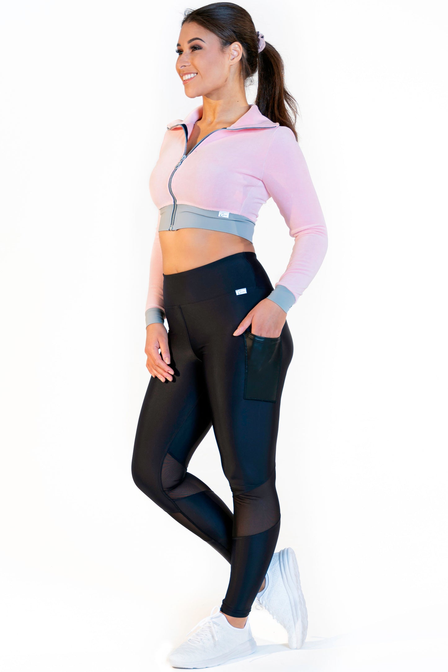 CALAO | Legging taille haute - mesh noir