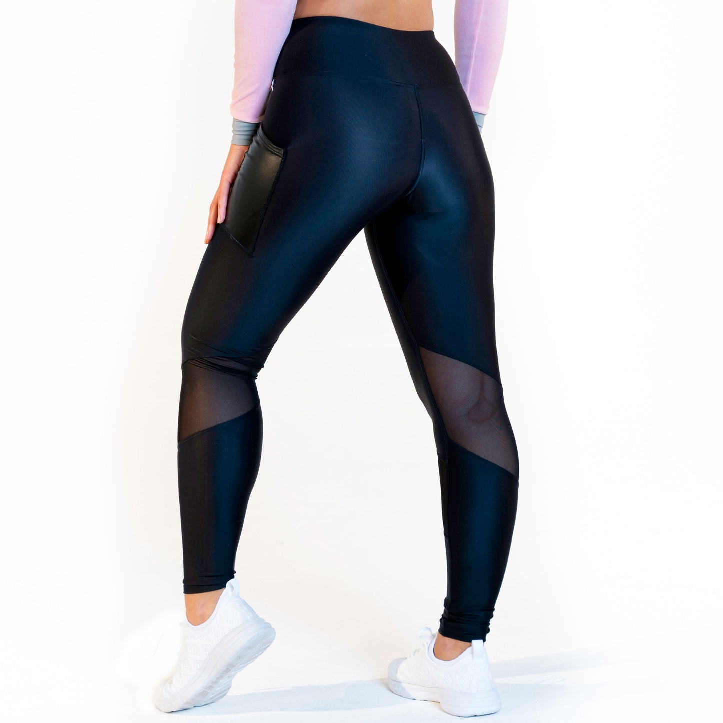 CALAO | Legging taille haute - mesh noir